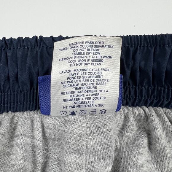 VTG Reebok Track Pants Mens XL Blue Windbreaker Jersey Lined Relaxed Tapered Y2K - Picture 5 of 11